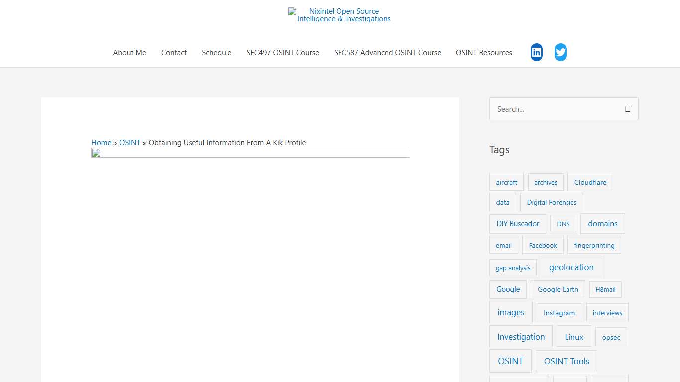 Nixintel Open Source Intelligence & Investigations Obtaining Useful Information From A Kik Profile
